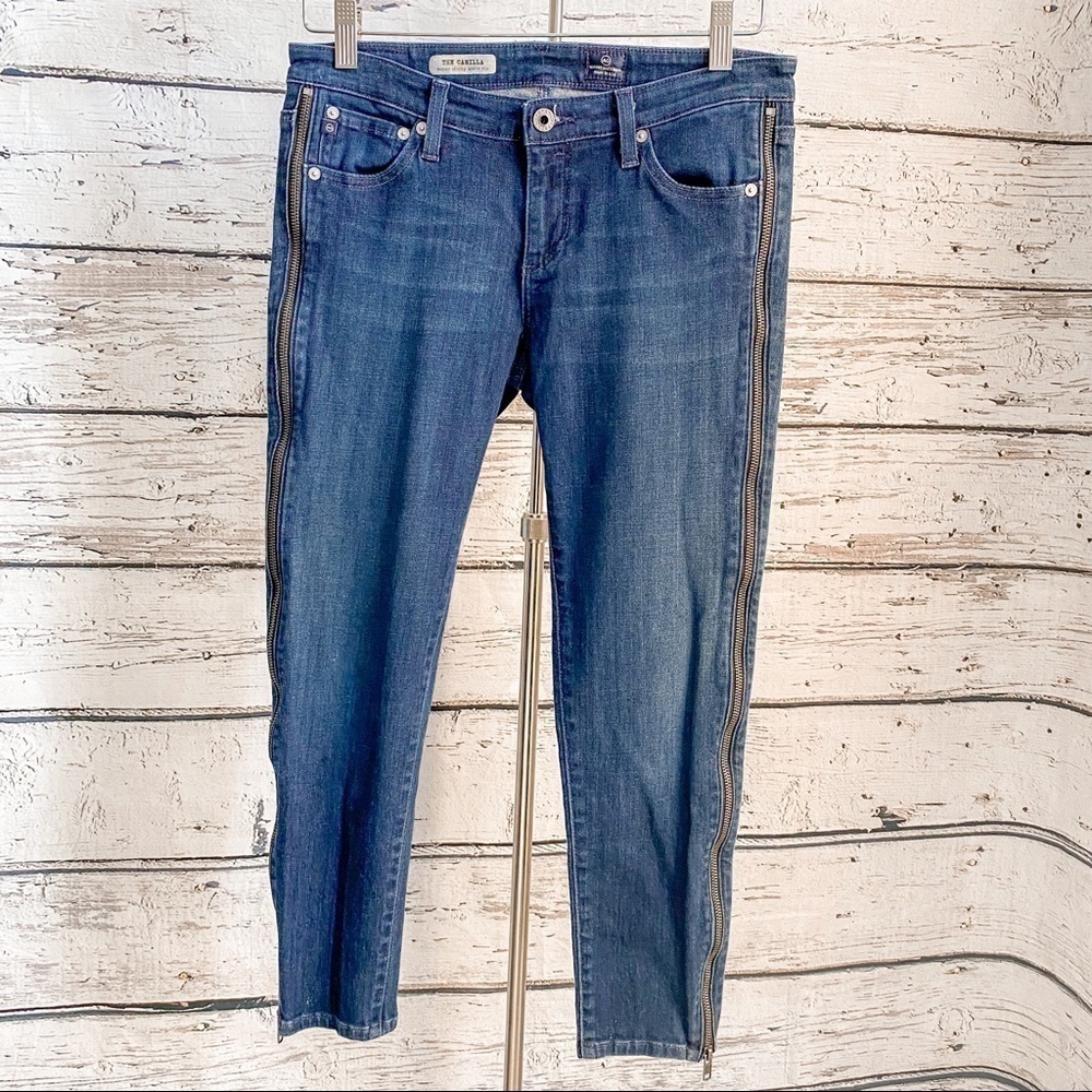 The Camilla Super Skinny Ankle Zip Jeans